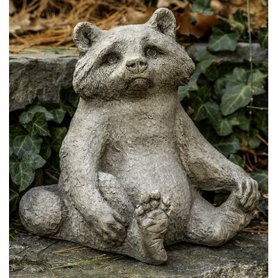 raccoon yard statues